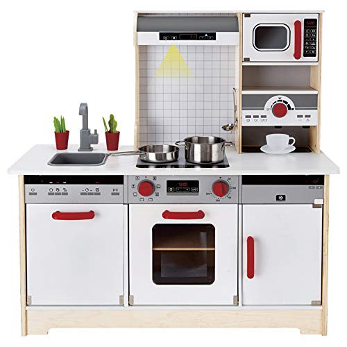 Hape Kids All-In-1 Wooden Play Kitchen With Accessories (E3145)