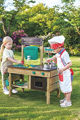 Hape Outdoor Kitchen  Mud Kitchen Wooden Toy Playset With Accessories, For Children Ages 3+ Years