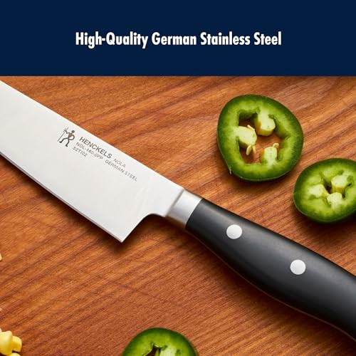 Henckels X Emeril Lagasse The Nola Collection Razor-Sharp German 5.5-Inch Prep Knife, Made In Company-Owned German Factory With Special Formula Steel Perfected For Almost 300 Years, Dishwasher Safe