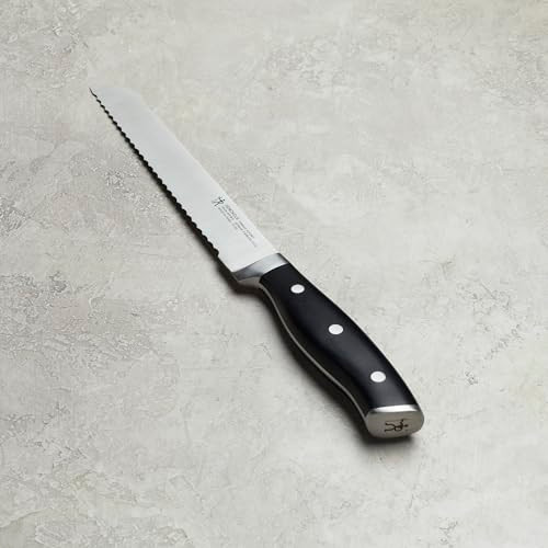 Henckels Forged Premio 8-Inch Bread Knife, Black/Stainless Steel