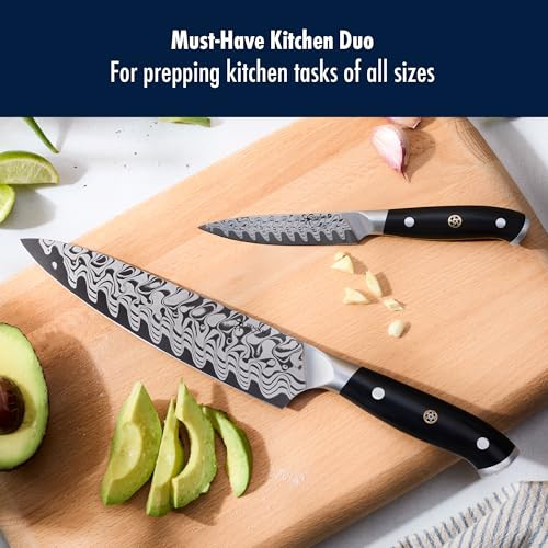 Henckels Compass Damascus 2-Pc Damascus Chef'S Knife Set