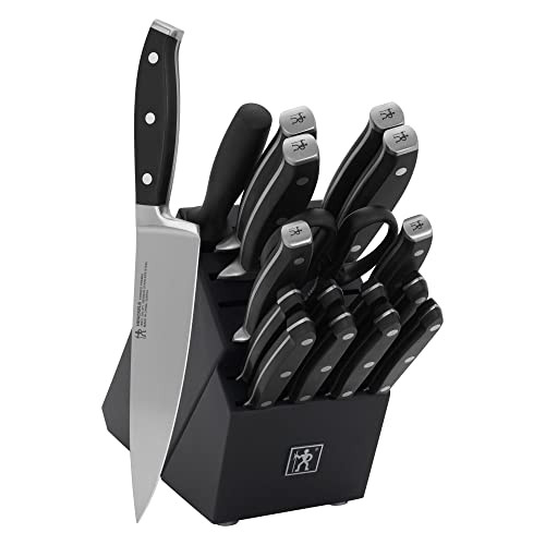 Henckels Forged Premio 18-Pc Knife Block Set - Distressed White