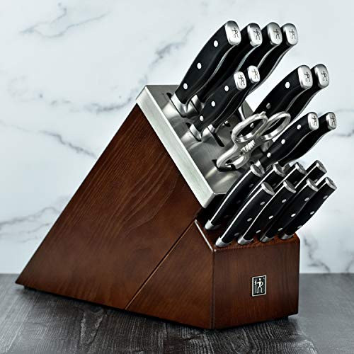 Henckels Forged Accent 20 Piece Self Sharpening Knife Block Set - Black Handles
