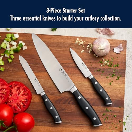 Henckels X Emeril Lagasse The Nola Collection Razor-Sharp German 3-Pc Chef'S Starter Knife Set, Made In Company-Owned German Factory With Special Formula Steel Perfected For Almost 300 Years