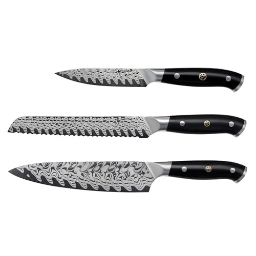 Henckels Compass Damascus 3-Pc Starter Damascus Knife Set