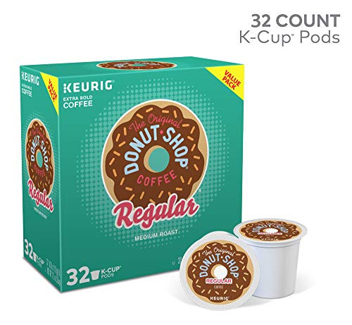 Keurig K-Mini Single Serve Coffee Maker With Donut Shop Coffee Pods, 32 Count