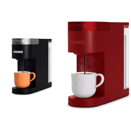 Keurig K- Slim Single Serve K-Cup Pod Coffee Maker, Multistream Technology, Black & K- Slimãƒæ’Ã¢‚¬Å¡ÃƒŠã‚® Single Serve K-Cup Pod Coffee Maker, Multistreamãƒæ’Ã‚¢Ãƒ¢Ã¢Š¬Ã…¾ÃƒŠã‚¢ Technology, Scarlet Red