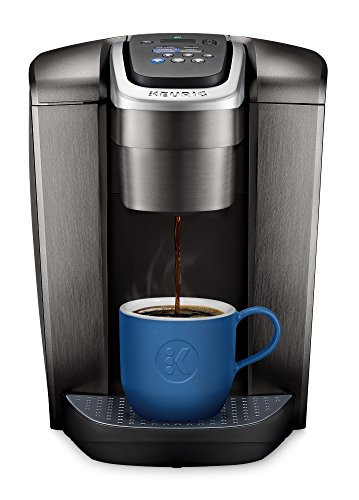 Keurig K-Elite Single-Serve K-Cup Pod Coffee Maker, Brushed Slate, 12 Oz. Brew Size & Slim Non-Rolling Storage Drawer, Coffee Pod Storage, Holds Up To 24 K-Cup Pods, Black