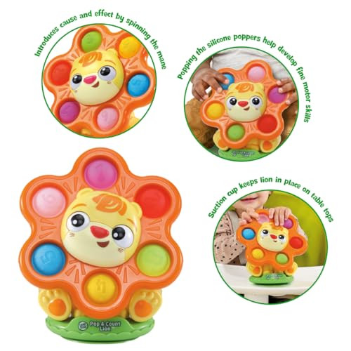 Leapfrog Nest & Count Turtle Tower, Pull Along, Stacking Toy, Teaches Colours, Shapes & Numbers, Includes 5 Turtle Shells, Sensory Baby Toy For 12, 18, 24 Months +, English Version