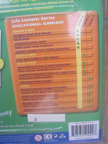 Leapfrog Leap Frog Imagination Desk Interactive Color-And-Learn Book And Cartridge: Disney'S A Day With Pooh (Life Lessons, Lesson 1)