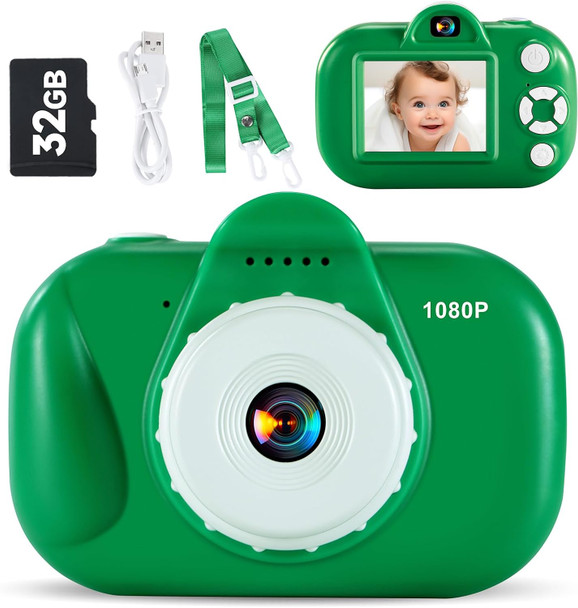 Mavokis Kids Camera Toys For Boys Age 3-8, 1080P Toddler Digital Camera With 32Gb Sd Card, Toddler Toys For Kids, Christmas Birthday s For Boys 3,4,5,6,7,8 Years Old