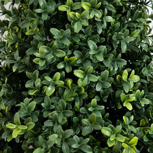 Nearly Natural 3Ft. Uv Resistant Artificial Boxwood Plant With Integrated Ground Stake (Indoor/Outdoor) - Set Of 2