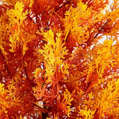 Nearly Natural 5Ft Uv Resistant Autumn Artificial Fall Cedar Tree (Indoor/Outdoor)