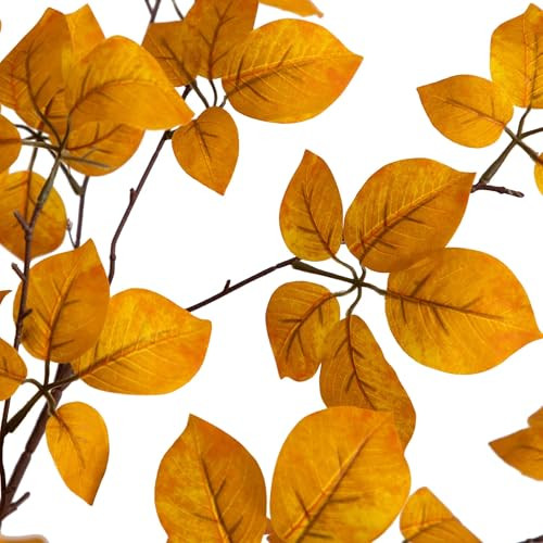 Nearly Natural 6Ft. Autumn Oyama Magnolia Artificial Fall Tree