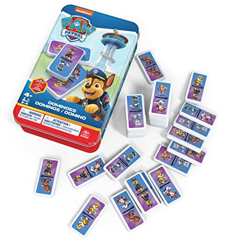 Spin Master Games - Paw Patrol Domino - The Classic Game With The Fur Friends, For 2-4 Players From 5 Years