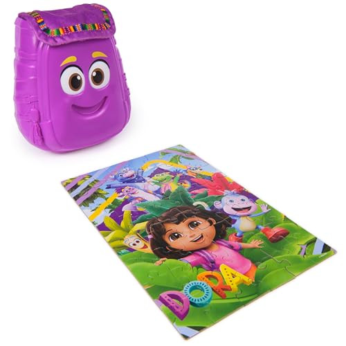 Spin Master Games 3-In-1 Panoramic Dora Puzzle, 24 & 48 Pieces, Kids Puzzle, Screenless Stem Activity, Kids Toys For Girls & Boys, For Ages 4 & Up