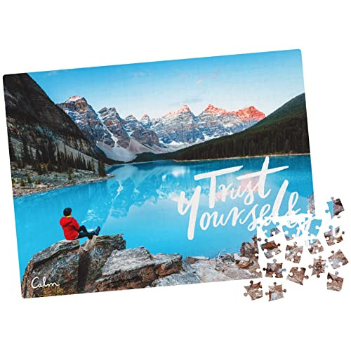 Spin Master Games Spin Master 300-Piece Calm Jigsaw Puzzle For Relaxation, Stress Relief, And Mood Elevation, For Adults And Kids Ages 8 And Up, Trust Yourself