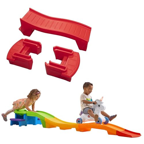 Step2 Unicorn Up & Down Roller Coaster And Farther & Faster Coaster Track Expansion Pack Second Edition, Kids Ride On Toy, Push Car, Indoor/Outdoor Playset, 3 Feet Of Track, Toddlers 2-5 Years Old
