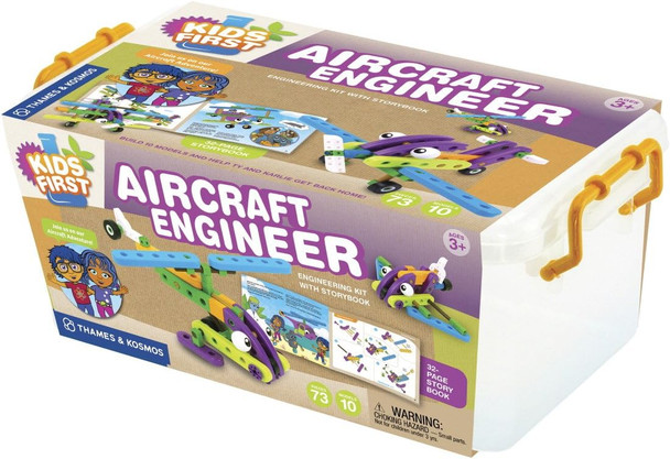Thames & Kosmos Kids First Aircraft Engineer  Stem  32 Page Full-Color Illustrated Storybook  Ages 3+  Preschoolers & Kindergartners  Develop Fine Motor Skills  Parents' Choice Gold Award