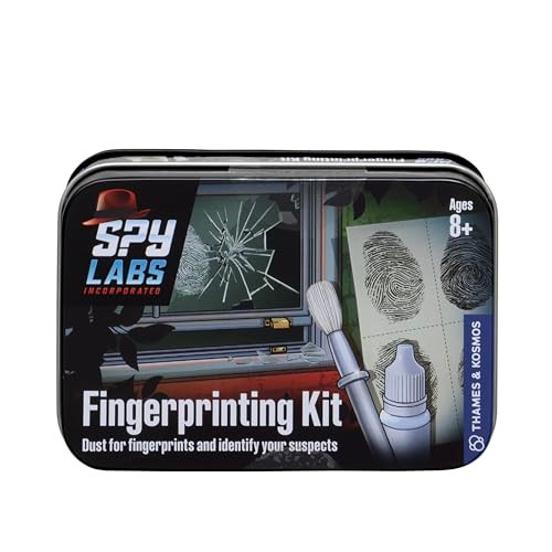Thames & Kosmos Spy Labs Inc: Fingerprinting Kit By Thames & Kosmos  Identify, Collect, Analyze Fingerprint Evidence  Essential Tools And Tricks Of The Trade From The Detective Gear Experts For Young Investigators