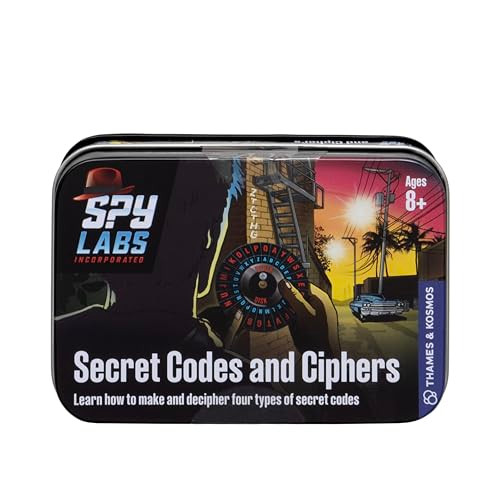 Thames & Kosmos Spy Labs Inc: Secret Codes And Ciphers By Thames & Kosmos  Learn How To Make & Exchange Coded Messages  Essential Tools & Tricks Of The Trade From The Detective Gear Experts For Young Investigators
