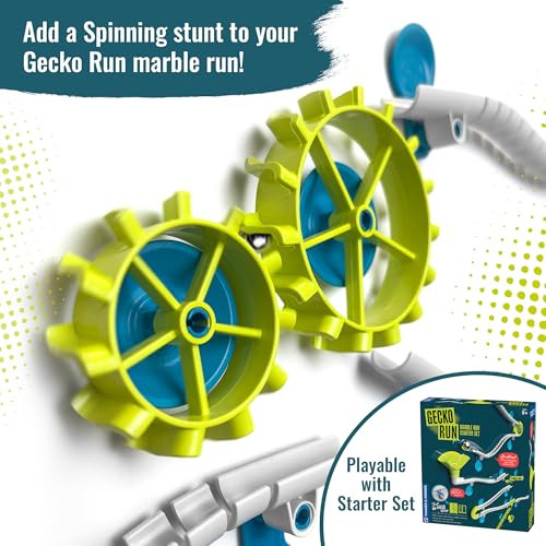 Thames & Kosmos Gecko Run Marble Run Spinners Expansion Pack By Thames & Kosmos Ãƒæ’Ã‚¢Ãƒ¢Ã¢‚¬Å¡Ã‚¬Ãƒ¢Ã¢Š¬Ã…Œ Extra Stunt For Vertical Marble Run Starter Set Fast, No-Mess Setup With Residue- Nano-Adhesive Pads For Hours Of Creative Play