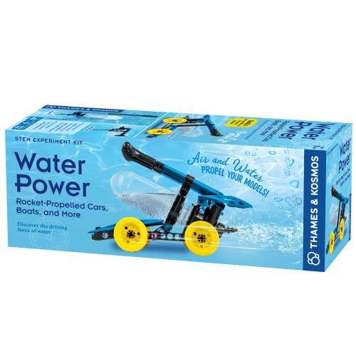 Thames & Kosmos Water Power Stem Experiment Kit  Build Your Own Rocket-Propelled Cars, Boats, And More  Explore Physics Of Air & Water, Pneumatics  6 Models  Full-Color Manual & Experiment Guide