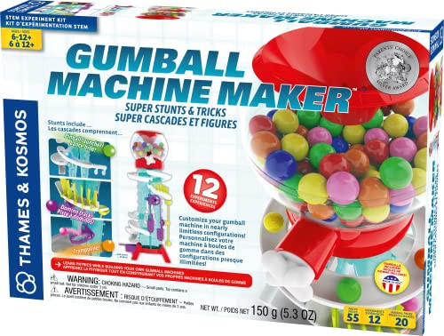 Thames & Kosmos Gumball Machine Maker Lab - Super Stunts And Tricks - 2 Languages