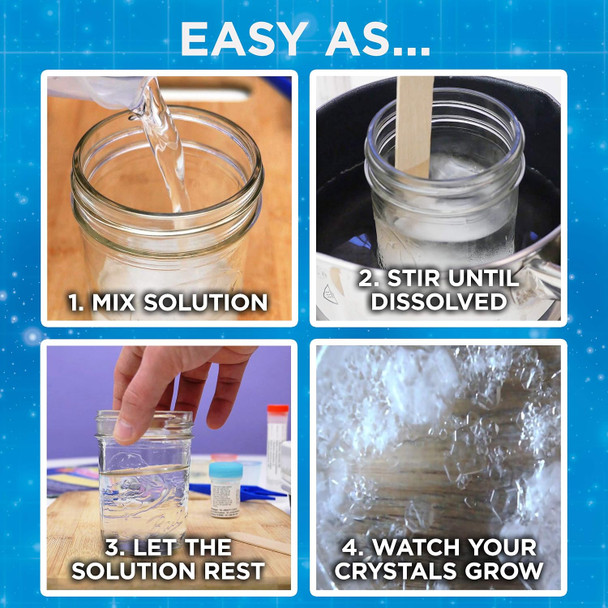 Thames & Kosmos Crystal Growing  Stem Experiment Kit  Grow Dozens Of Dazzling, Colorful Crystals  Learn About Crystallization & Conduct Classic Science Experiments  Make Crystal Geodes  Ages 10+