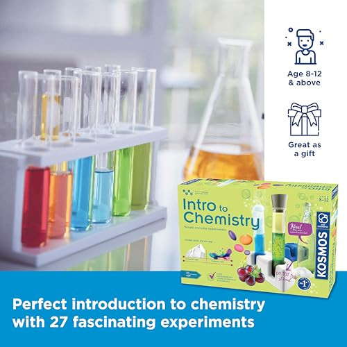 Thames & Kosmos Intro To Chemistry, Kids Science Kit, Learning Resources For Chemistry Concepts And Equipment, Stem Toys For Science Experiments, Age 8-12
