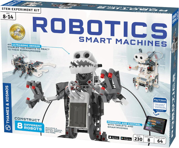 Thames & Kosmos  Robotics Smart Machines: Tracks & Treads  For Kids 8+  Stem Kit Builds 8 Robots  Color Manual To Help With Assembly  Requires Tablet Or Smartphone  Parents' Choice Silver Award