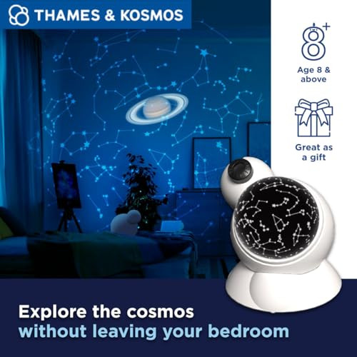 Thames & Kosmos The Thames & Kosmos Planetarium Projector Essential Stem Tool  Illuminate Your Room As A Planetarium Theater  Dual Projector Casts Star Maps & Space-Themed Images From The James Webb Space Telescope
