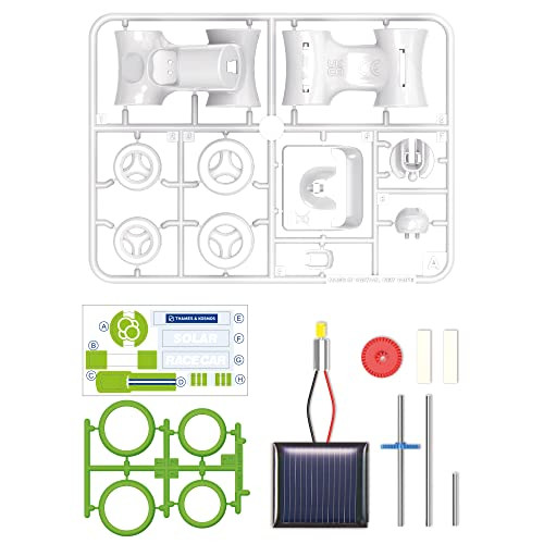 Thames & Kosmos Solar Race Car Stem Experiment Kit  Build A Solar-Powered Race Car  No Batteries Required  Learn About Photovoltaic Technology & Sustainability  Solar Panel Included  For Ages 8+