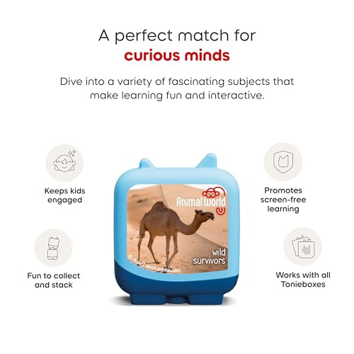 Tonies Animal World: Wild Survivors Clever Set - 4 Pack