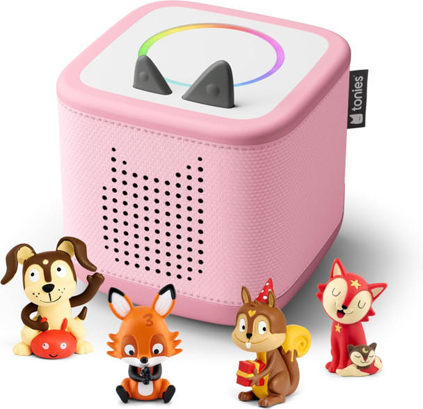 Tonies Toniebox 2 Audio Player Favorite Songs Bundle For Kids 1+ With Playtime Puppy, Bedtime Songs, Counting Songs, And Celebration Songs - Sky Blue