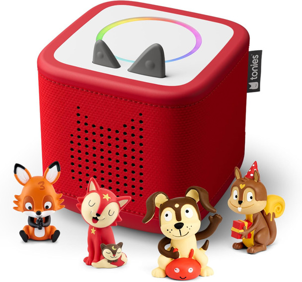 Tonies Toniebox 2 Audio Player Favorite Songs Bundle For Kids 1+ With Playtime Puppy, Bedtime Songs, Counting Songs, And Celebration Songs - Sky Blue