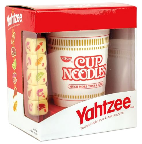 Usaopoly Yahtzee Cup Noodles  Collectible Yahtzee Game Made To Look Like Iconic Ramen Meal With Custom Dice  Travel Yahtzee Game & Dice Game