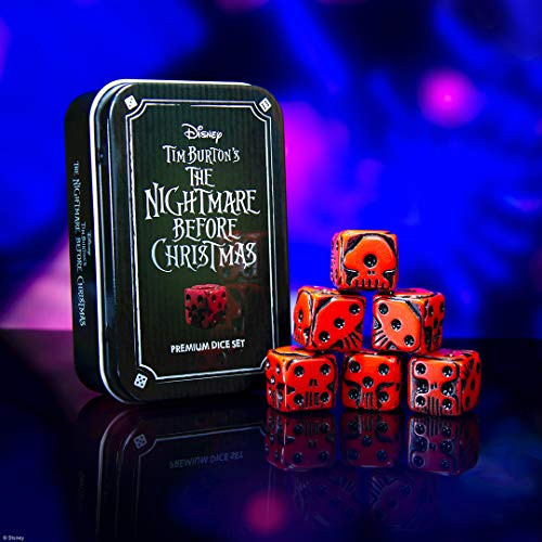 Usaopoly Disney The Nightmare Before Christmas Premium Dice Set, Red