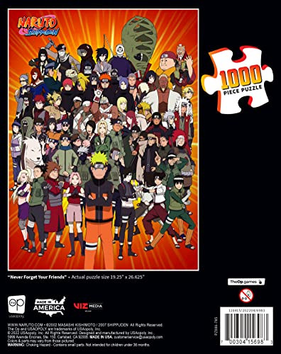Usaopoly Naruto Ãƒæ’Ã‚¢Ãƒ¢Ã¢‚¬Å¡Ã‚¬Ãƒ¦Ã¢‚¬Å“Never Forget Your Friendsãƒæ’Ã‚¢Ãƒ¢Ã¢‚¬Å¡Ã‚¬ÃƒŠã‚ 1000 Piece Jigsaw Puzzle  Collectible Puzzle Featuring Artwork Of Naruto Uzumaki & Characters From The Anime Show  Officially-Licensed Naruto Merchandise