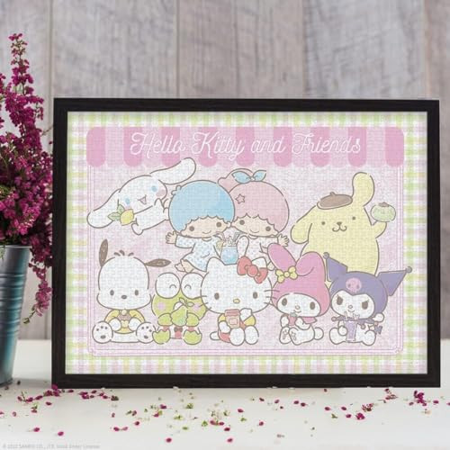Usaopoly Hello Kittyãƒæ’Ã¢‚¬Å¡ÃƒŠã‚® And Friends My Favorite Flavor 1000 Piece Jigsaw Puzzle  Collectible Puzzle Artwork Featuring Hello Kitty, Cinnamoroll, Keroppi  Officially-Licensed Hello Kitty Puzzle & Merchandise