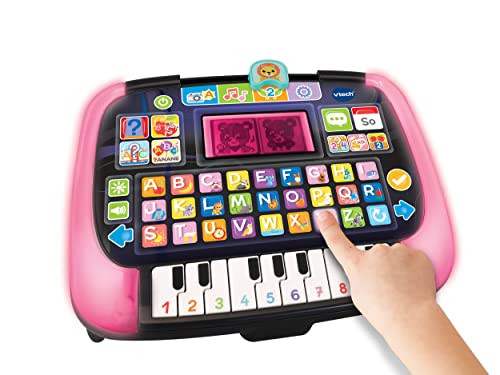 Vtech Baby Learning And Music Tablet - Talking Musical Tablet With 12 Learning Activities And Luminous Frame - For Learning Words, Letters, Numbers - For Children Aged 2-5 Years, Multi-Colour