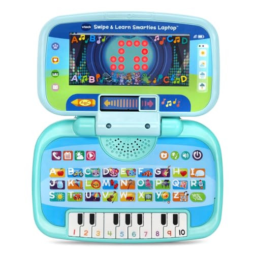 Vtech Swipe And Learn Smarties Laptop, Blue