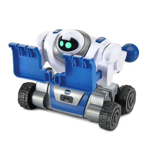Vtech 5-In-1 Make-A-Bot Transformable Robot Toy With Sound Sensor And Obstacle Detector