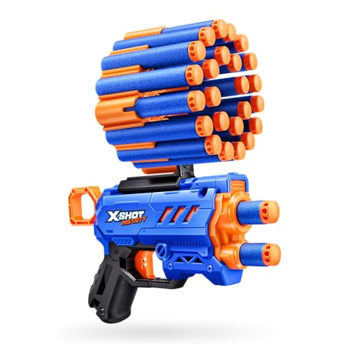 Xshot Insanity Micro Blaster Dual Pack By Zuru With 48 Air Pocket Technology Foam Darts And Dart Storage, Outdoor Toy For Boys And Girls, Teens And Adults Aged 8+