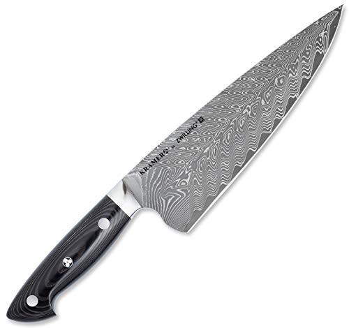 Zwilling 34891-201 Bob Kramer Chef Knife Euro Stainless Steel Chef Knife 7.9 Inches (200 Mm) Made In Japan Damascus Gyuto Knife, Multi-Layer Steel, Made In Seki, Gifu Prefecture