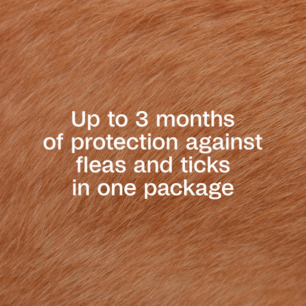 Adams Plus Flea & Tick Prevention Spot On For Dogs 61-150 Pounds 12 Weeks & Older 3-Month Supply Kills Fleas Flea Eggs Flea Larvae & Brown Dog & Deer Ticks Kills & Repels Mosquitoes For 30 Days