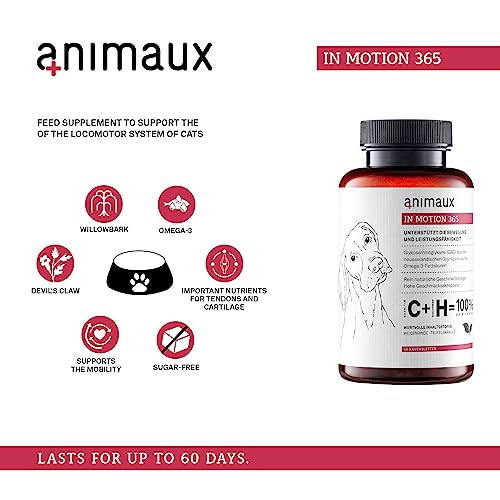 Animaux In Motion 365 For Dogs Joints Bones Mobility Ligaments And Tendons Green-Lipped Mussel Willow Bark And Devilã£¢Ã‚Š¬Ã‚Ž¢S Claw Natural Pain Relief 60 Chewable Tablets 60 Days Supply