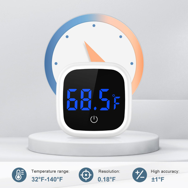 Ankilo D Aquarium Thermometer Digital Fish Tank Thermometer Large Led Hd Display Ãƒšã‚±0.1Ãƒšã‚°F Fahrenheit Tank Temperature Measurement For Fish Axolotl (Black)