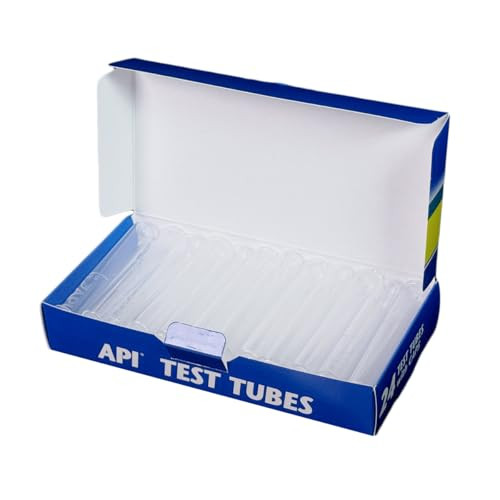 Api Replacement Plastic Test Tubes With Caps For Any Aquarium Test Kit Including Api Freshwater Master Test Kit 24-Count Box