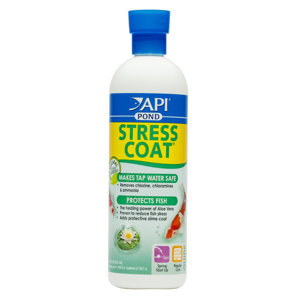 Api Pond Stress Coat Pond Water Conditioner 32-Ounce Bottle